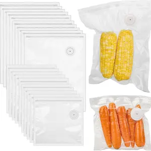15 Pcs Vacuum Sealer Bags for Food,BPA-Free Sous Vide Bags Reusable for Microwave Heating, Cooking and Freezer Storage, Compatible with Most Handheld Sealers and Vacuum Sealer Machines