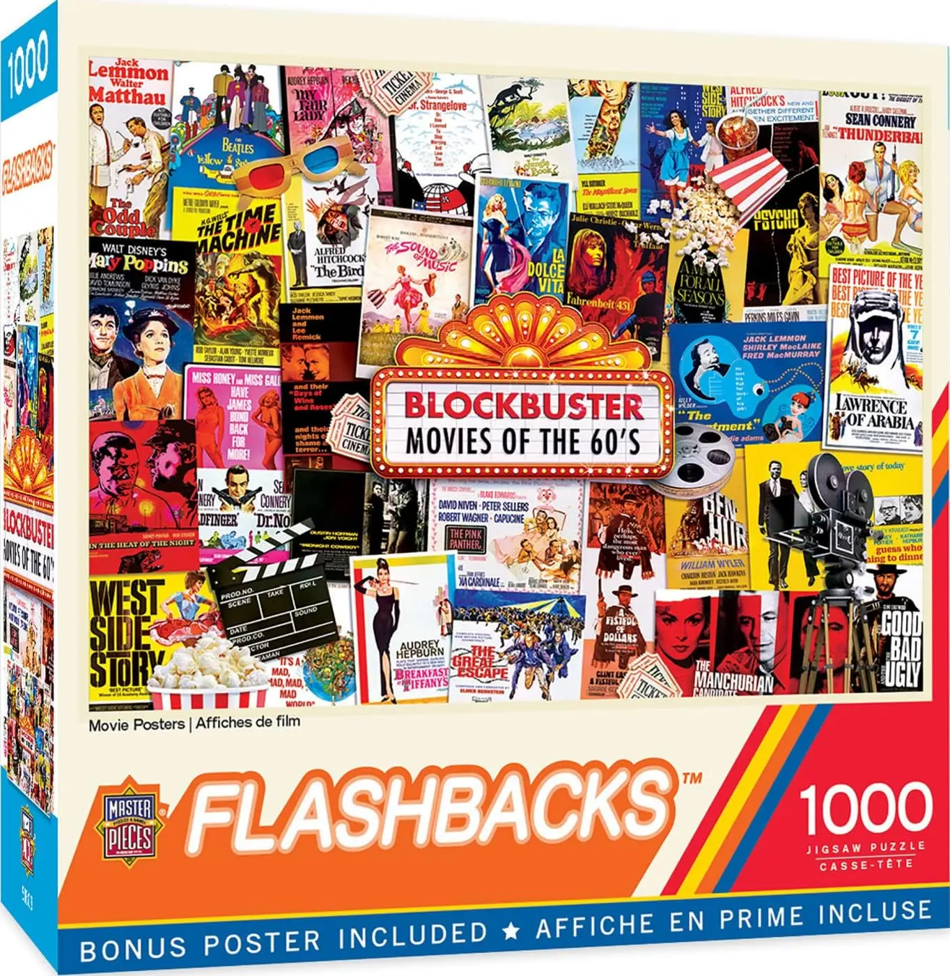 Flashbacks - Movie Posters 1000 Piece Jigsaw Puzzle Flashbacks - Movie Posters 1000 Piece Jigsaw Puzzle