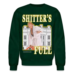 Trump "Shitter's Full" Ugly Christmas Sweater - Green
