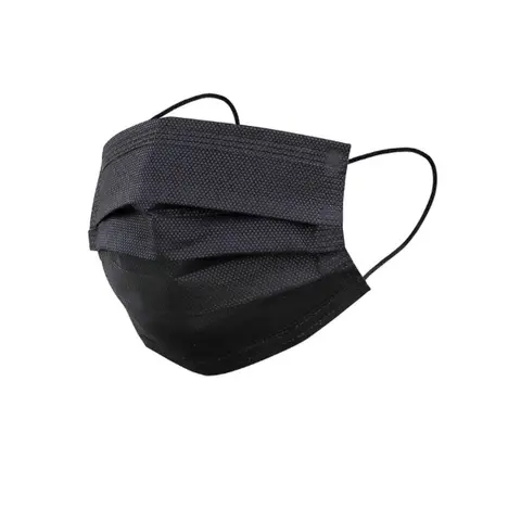 Earloop 3ply Disposable Face Mask 50pcs per Box in Black Blue White Pink Colors KF94 color mask