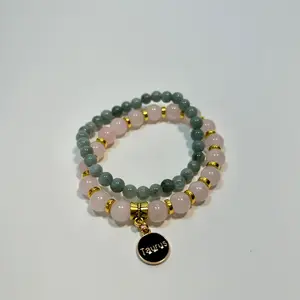 Taurus zodiac crystal combo bracelet set