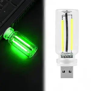 Touch Control Retro LED Night Light – USB Mini Multi-Color Ambient Lamp for Car, Bedroom & Desk