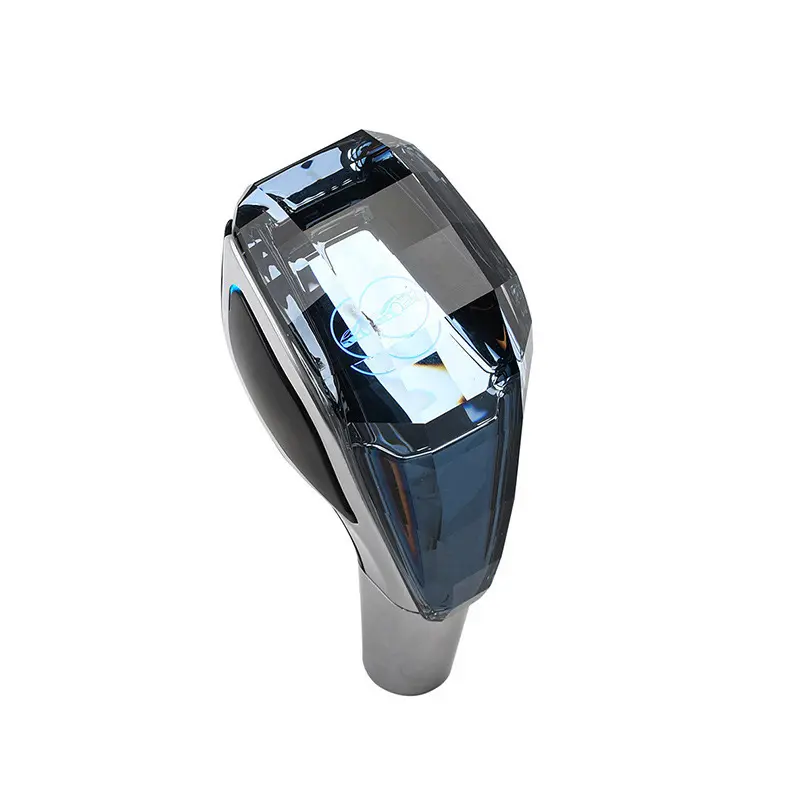 Universal LED Crystal Car Shift Knob, Touch Control Illuminated Gear Shifter, USB Rechargeable Crystal Gear Knob,Threaded Gear Lever, Car Interior Mod Accessory