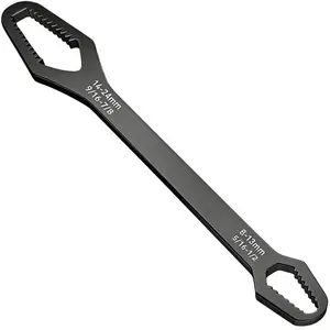 Universal Wrench Double Head Self Tightening Wrench, 8mm 24mm Adjustable Repair Tool, Silver Color &, Ideal for Maintenance