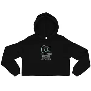 Gentle Reminder God's Got You Crop Hoodie