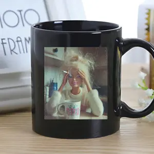 Funny Doll Face Mug, Disgusted Doll Face Meme Coffee Cup, Sarcastic Reaction Gift, Weird Humor Tea Cup, Unhinged Meme Mug