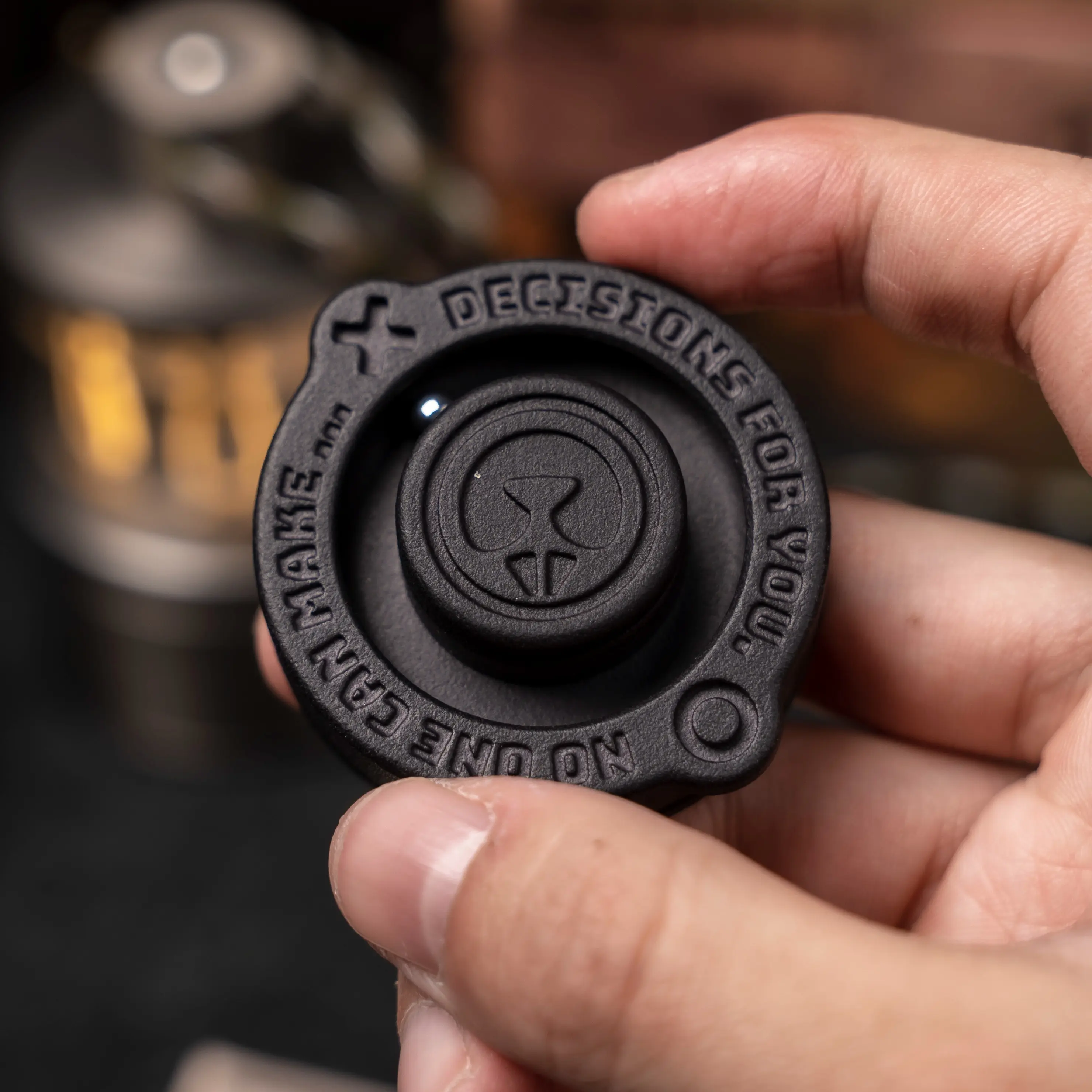 HAOTZEDC Decision Fidget Spinner - Kinetic Desktop Toy with Inertia Track, Mechanical EDC Desk Item for Adults, Kinetic Motion Stress Relief Toy, Kinetic Motion Spinner Stress Relief Toys