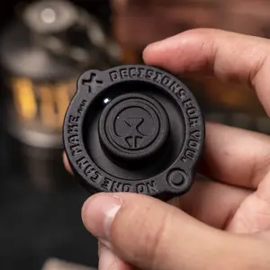 HAOTZEDC Decision Fidget Spinner, Kinetic Desktop Spinner With Inertia Track, Mechanical EDC Desk Toy