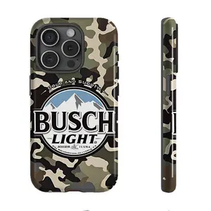 Busch Light Beer Lover Phone Case, Western Aesthetic Tough Protective Cover, Compatible with iPhone 11-17 Pro Max/Plus and Samsung Galaxy S23-25