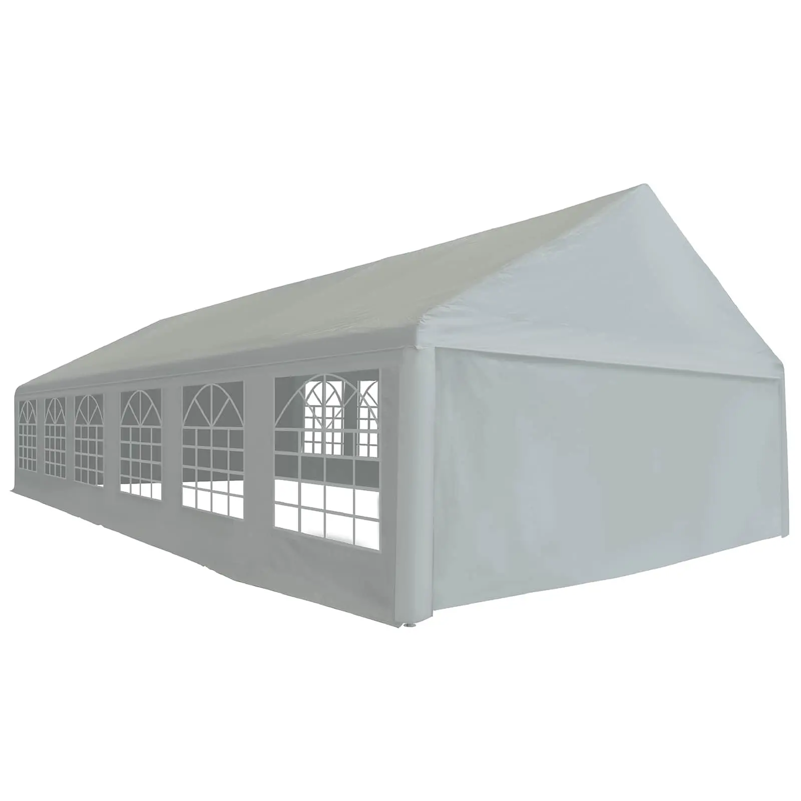 vidaXL Tent Fabric without Frame Grey 39.37 x 19.69 ft PE, Portable Shelter, Trendy Canopy, UV Safe, Waterproof Fabric, Event Coverage, Garden Awning, Outdoor Shade 43863