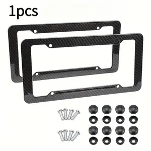1 high-quality universal American California standard size car license plate frame bracket, with screws and nuts