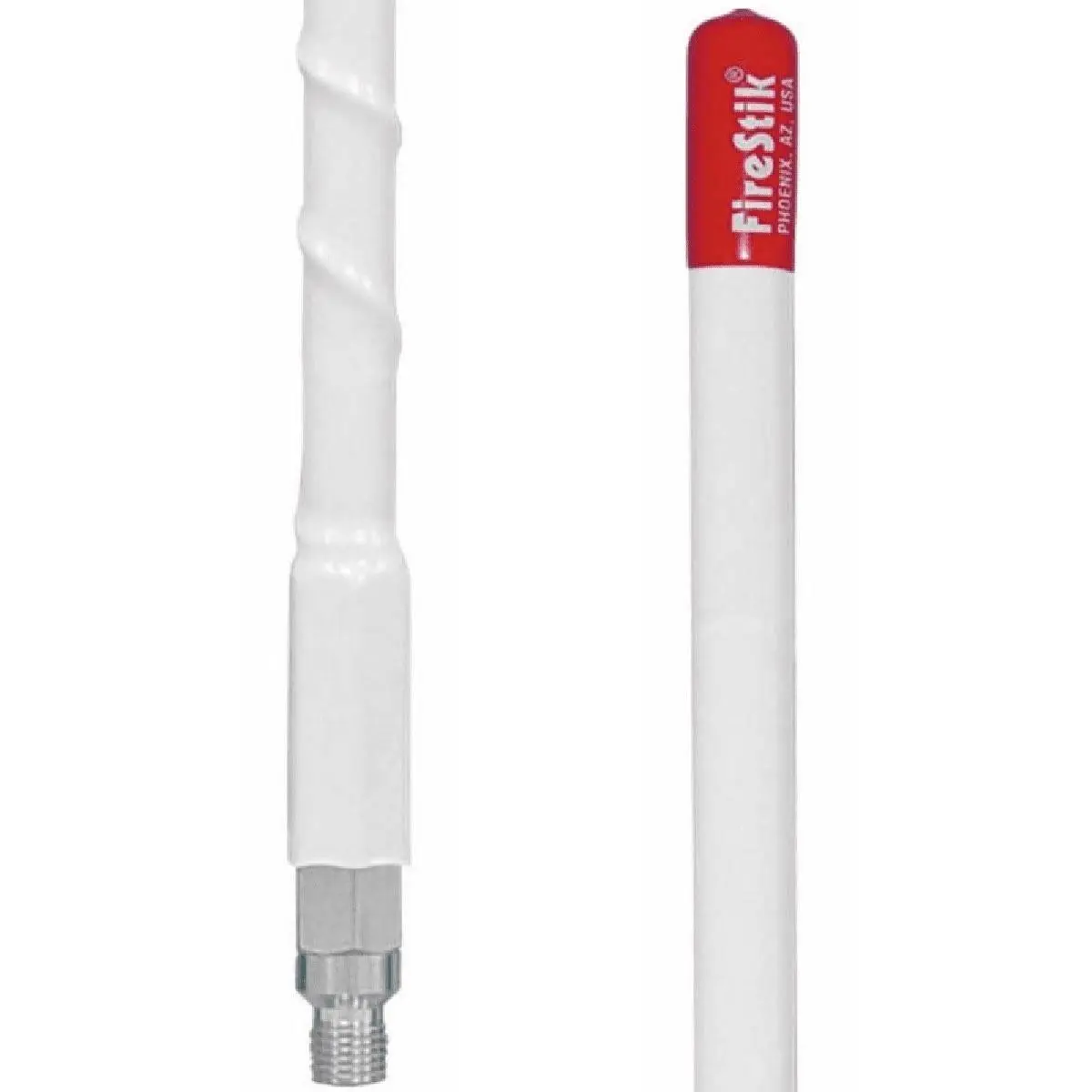 212 MAIN Original Firestick 3 ft. Fiberglass CB Antenna, White, Audio & Video Accessory