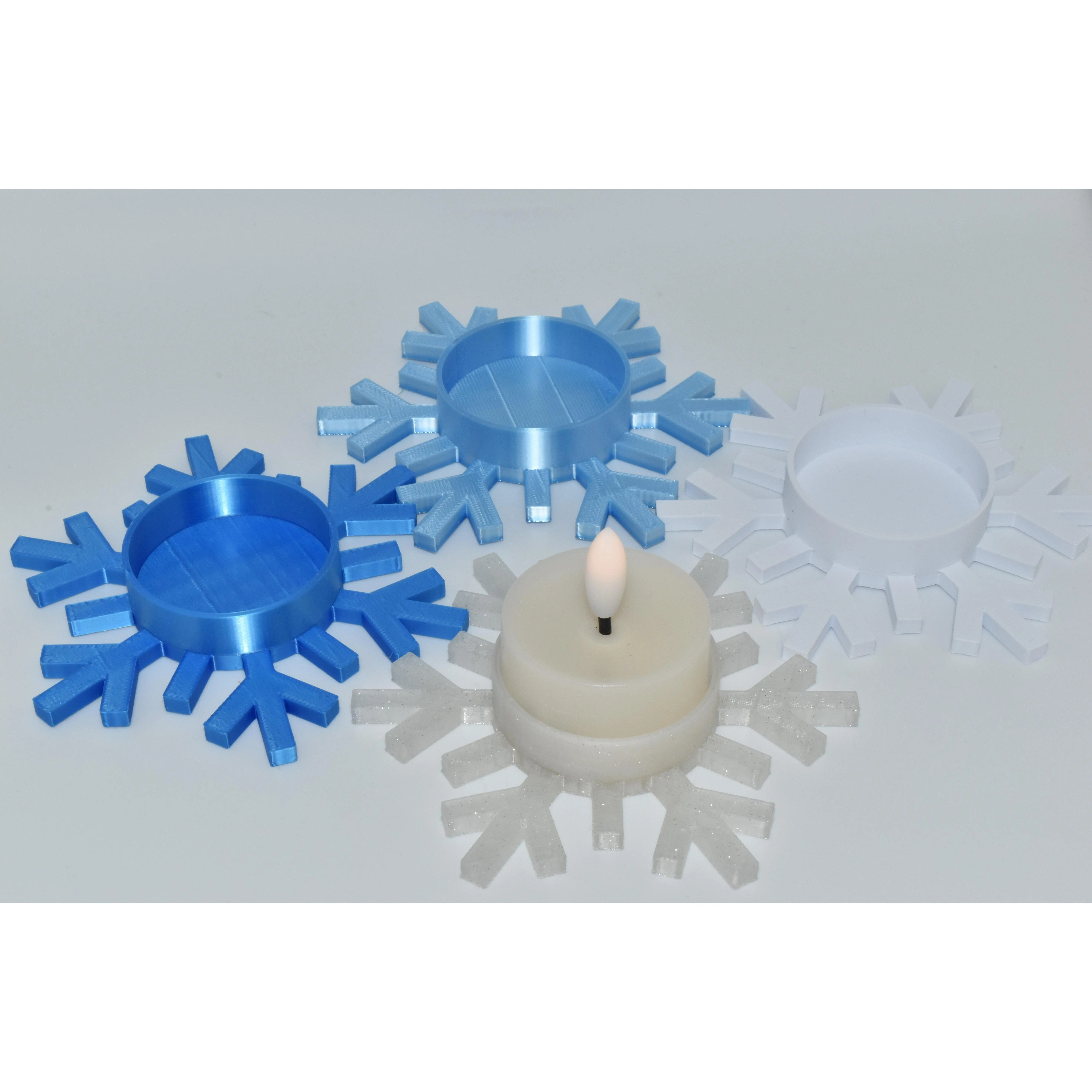 Christmas Tealight Snowflake Style 1