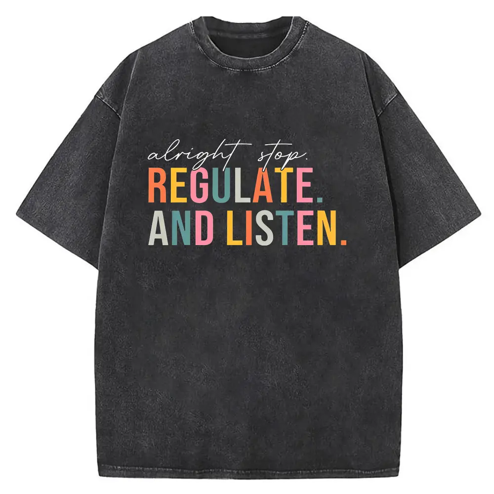 Washed T-shirt-Black