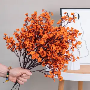 10pcs Artificial Flowers, Single Stem 'S Breath, Faux Flower Ornaments for Home Decoration, Wedding Decor, New Year Decorations, Birthday Party Fake Flowers, Realistic 'S Breath Imitation Green Plants,Spring Home Decor, Decorative