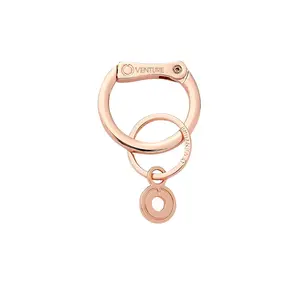 Oventure Signature Locking Clasp - Rose Gold - Easy Key Swap & No More Split Rings - Patent Pending Design for Big O Key Ring
