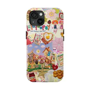 Cute Lalaloopsy Phone Case, Sew Magical, Sew Cute, Kawaii Doll Themed Phone Case Premium Matte Texture, Protection, Shockproof, Anti-Drop, Anti-Fingerprint For IPhone 17-12, Pro Max, Pro Plus, and Samsung S25-22 Protection Safety