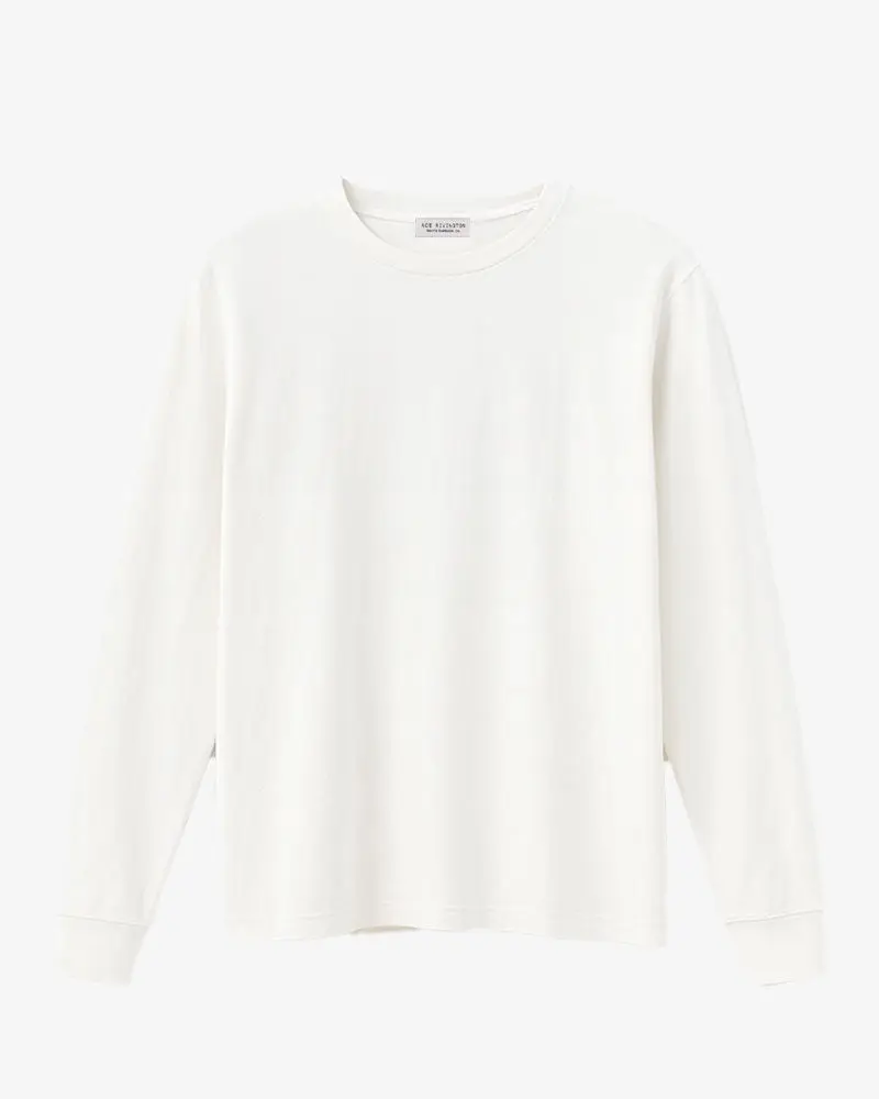 Super Soft "Supima" Cotton Long Sleeve Tee - White