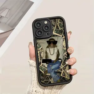 Phone cases: Funny Monkey Pattern Concave Thickened Anti-Fall Textured Shock-Proof Phone Case Fits Compatible with iPhone 17 E Air Pro ProMax iPhone16 15 14 Plus 13 12 Mini 11 X XS XR