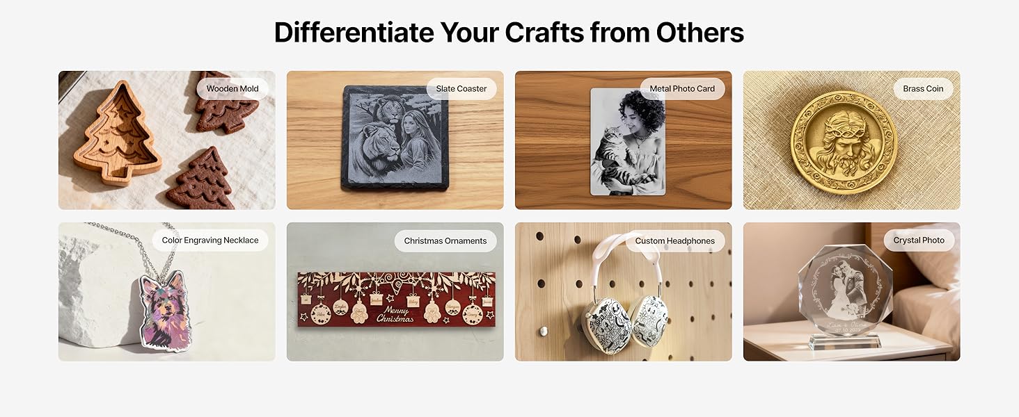 xTool F2 5W IR & 15W Diode Dual Laser Engraver, Built-in 50MP Camera, 6000mm/s Ultra Fast, 3D Embossing, Color Marking on Metal, On-Site & Small-Batch Ready, Portable Desktop Laser Engraving Machine