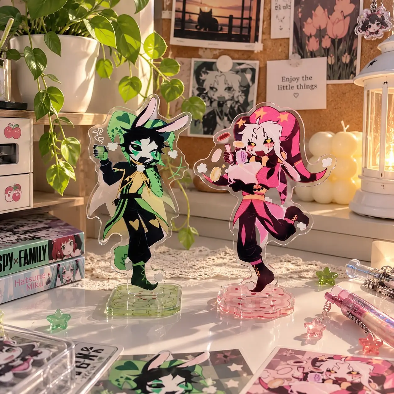 Circus Inspired Acrylic Standee, Fantasy Character Desk Display, Premium Collectible Decor