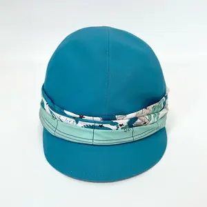 Pre-owned Hermès Classic Blue Hat with Silk Scarf Matching, Size 58, N22032767Accessories: None