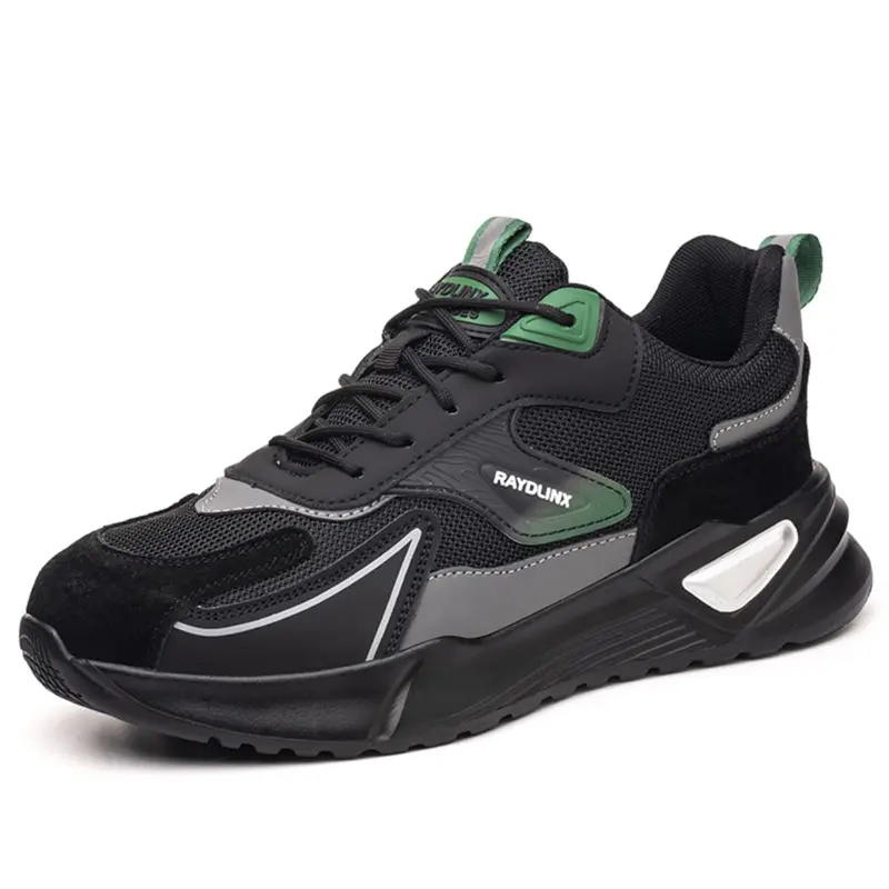 Men's Steel Toe Anti-Puncture Safety Shoes, Lightweight Comfortable Breathable Mesh Fabric, Odor-Resistant Worksite Safety Footwear, Durable Construction Footwear, Construction Work Shoes, Protective Work Shoes, Worker Footwear