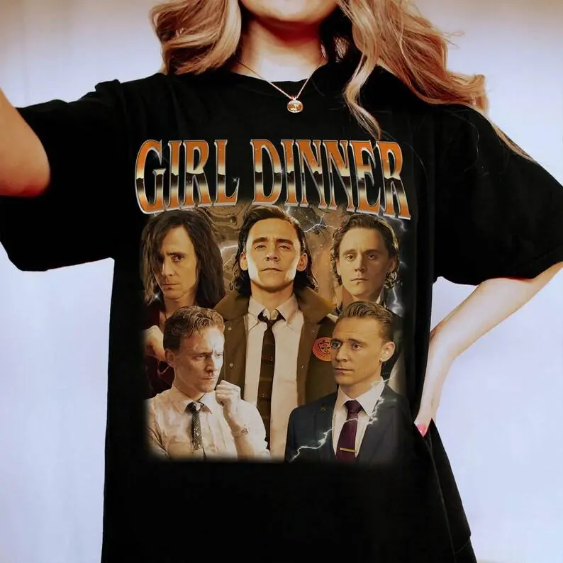 Girl Dinner Tom Hiddleston Shirt | Vintage Tom Hiddleston Shirt | Tom Hiddleston Homage Shirt | Tom Hiddleston Loki Shirt Gift for Men and Women