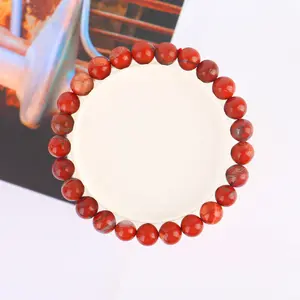 Red Jasper Crystal Bracelet - 8mm Round