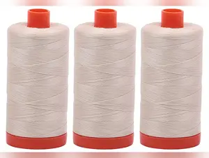 Aurifil Mako 50 wt Cotton Thread - Light Beige (2310) - Bundle of 3 Spools
