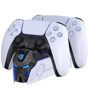 BEBONCOOL PS5 Controller Charger with Fast Charging for Playstation 5 Gaming Console,White Accessories Wireless