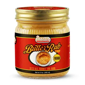 Miss Nola Butter Rub Dip 8oz - Premium Quality All About The Rub Seasoning Blend 240ml Flavor Sauce