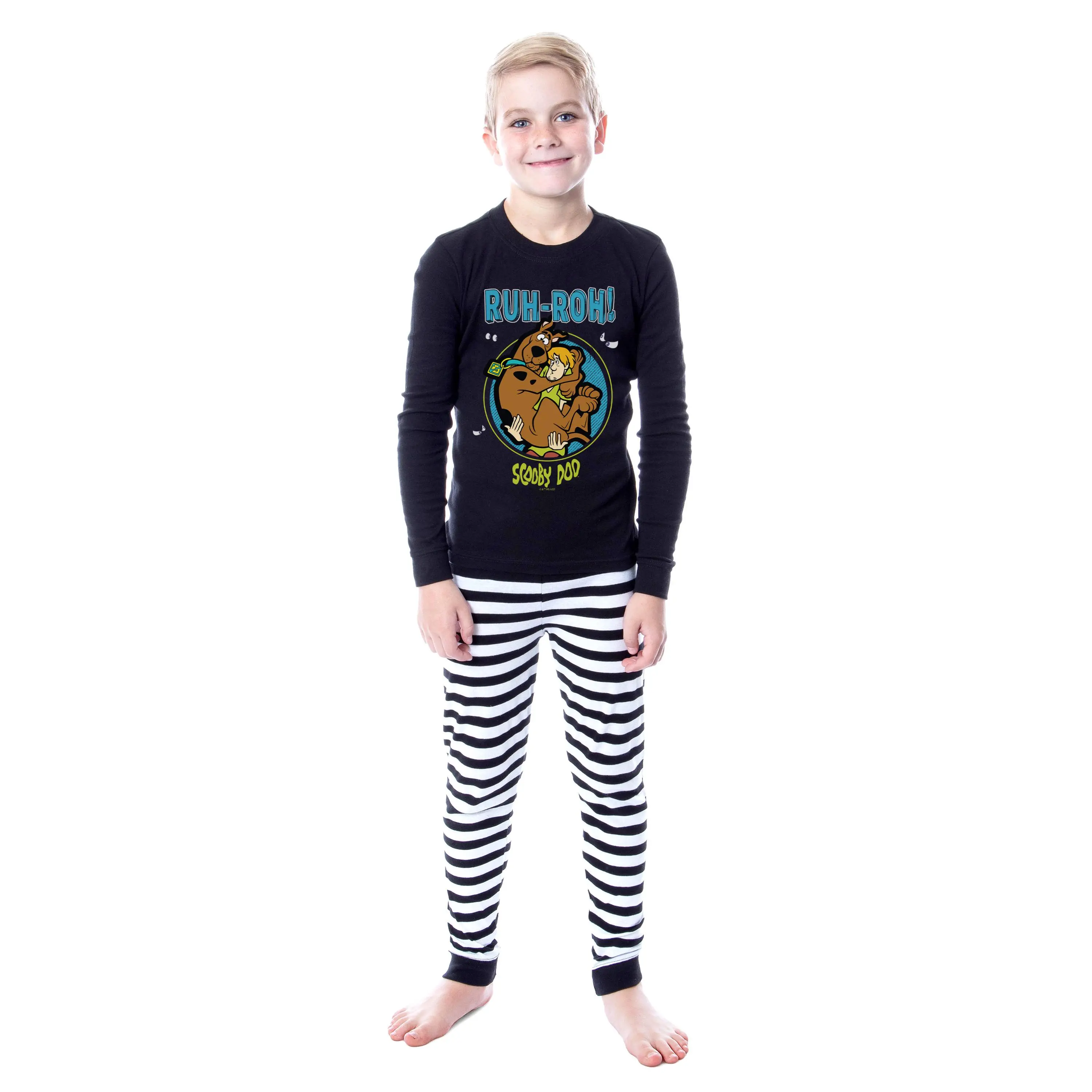 Scooby-Doo Boys' Pajamas Ruh-Roh! Snug Fit Cotton Kids Pajama Set
