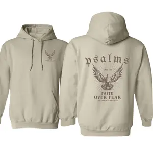 Christian Faith Hoodie, Psalms 23:4 Sweatshirt, Faith Over Fear Hoodie, Religious Gift for Men and Women, Bible Verse Hoodie. Unisex - Menswear, Streetwear. Men's Tops