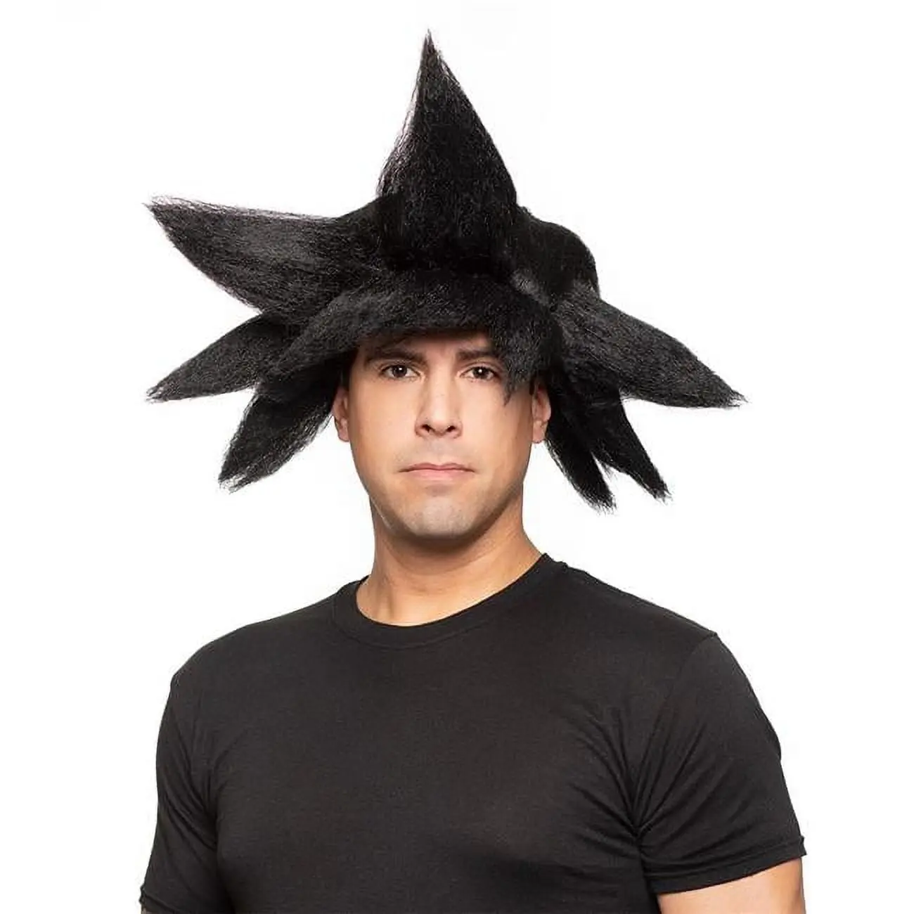 212 MAIN Enigma Dragon Fighter Synthetic Fiber Wig - Black, Unisex, 1 Size, Adjustable Costume Wig, One Size
