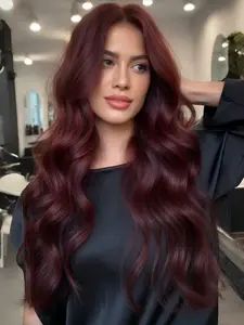 26 Inch Dark Long Wavy Curly Hair Wig for Women, Small Lace Front Trim, Realistic and Natural, Suitable for Daily Use and Role-Playing, All Seasons Wear