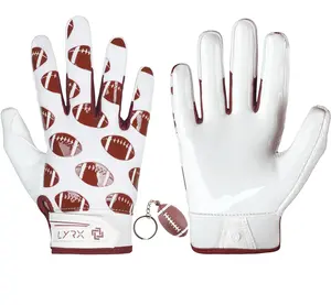 Kids Football Anti-Skid Firm-Grip Performance Sports Gloves - Youth Stretch Fit Sports Gloves for Boys | Size L