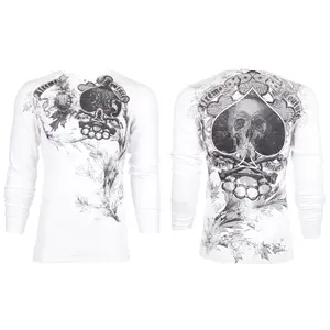 Xtreme Couture by Affliction Men's Spade Graphic Thermal Shirt - Menswear Clothing, Street Style Thermal Wear