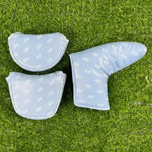 Golf Club Head Cover, Golf Club Protector, Putter Cover, Driving PU Waterproof Material, Simple Blue Style, Better Protects Golf Club, Golf Accessories