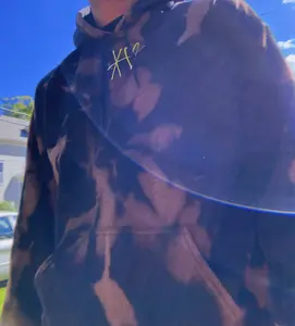 XO Daily Blend+Pink Print+Sol-Mate  - Bleach Dyed Unisex Sweaters