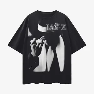 JAY-Z Reasonable Doubt T-Shirt 90s Hip Hop Oversize Deep Drop Shoulder Tee T19