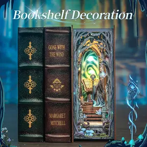 Mystery Gate Bookend DIY Kit | Magic Theme - Cool Magician Design, Easy Fun Assembly, Decor & Perfect Gift for Family, Teens & Adults (Middle Frame Style)