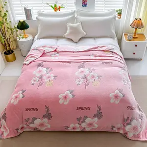 Soft Printed Throw Blanket Lightweight Breathable for Sofa Office Nap Camping Travel All Season