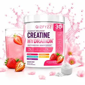 Hydration & Performance Creatine for Women – Strawberry Peach Flavor | Supports Muscle Recovery, Skin & Gut Health | 5g Creatine + Electrolytes + Collagen | With Probiotics, Hyaluronic Acid, Vitamin C & Biotin | 30 Servings | Gluten-Free, Non-GMO