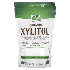 NOW Foods Real Food, Organic Xylitol, 1 lb (454 g) NOW Foods Real Food, Organic Xylitol, 1 lb (454 g)