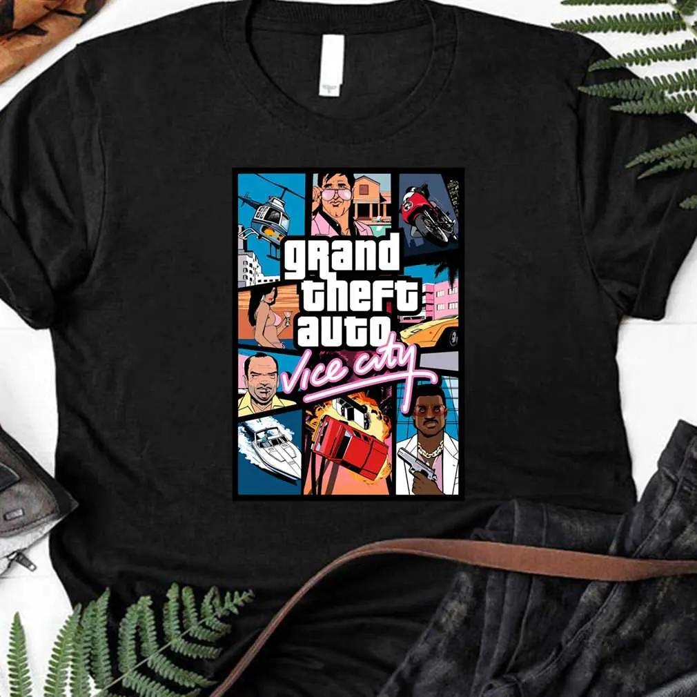 Gta Vice City - Pink Poster   T-Shirt