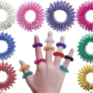 Anxiety acupressure Massage Rings ( red, blue, green, silver, and gold )