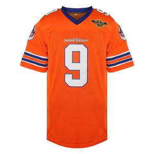 Phoneutrix Bobby Boucher #9 The Waterboy Adam Sandler Movie Mud Dogs Bourbon Bowl 50th Gym Outfits Anniversary Movie Football Jersey Active Top Gym Workout Tops Everyday Activewear Gymwear