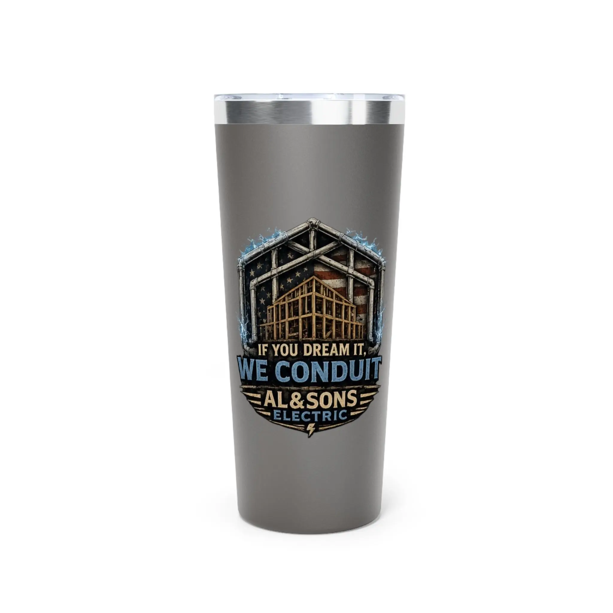 Al and Sons Dream it - we Conduit.  Copper Vacuum Insulated Tumbler, 22oz