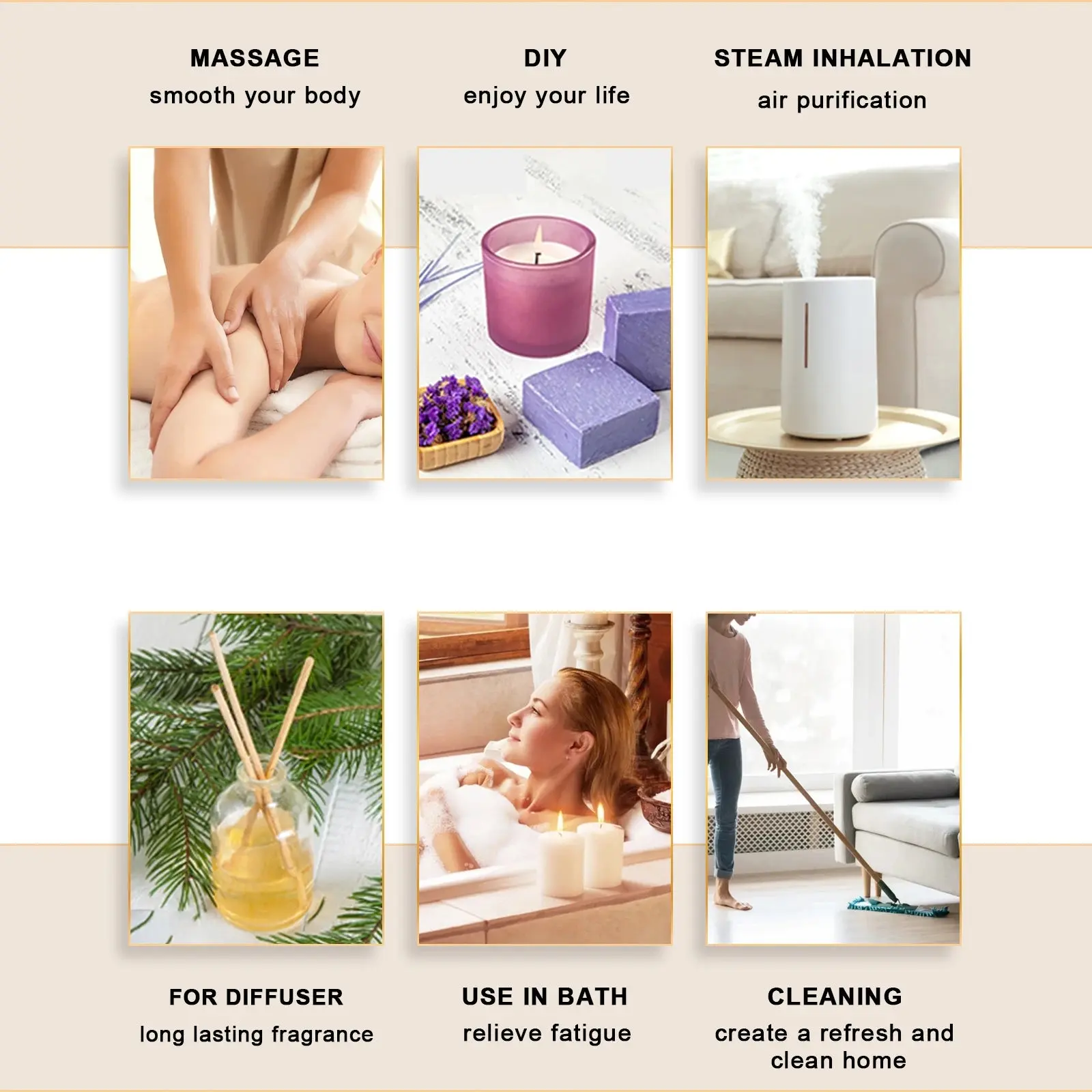 Natural Plant Essential Oil with Dropper Natural Plant Essential Oil with Dropper